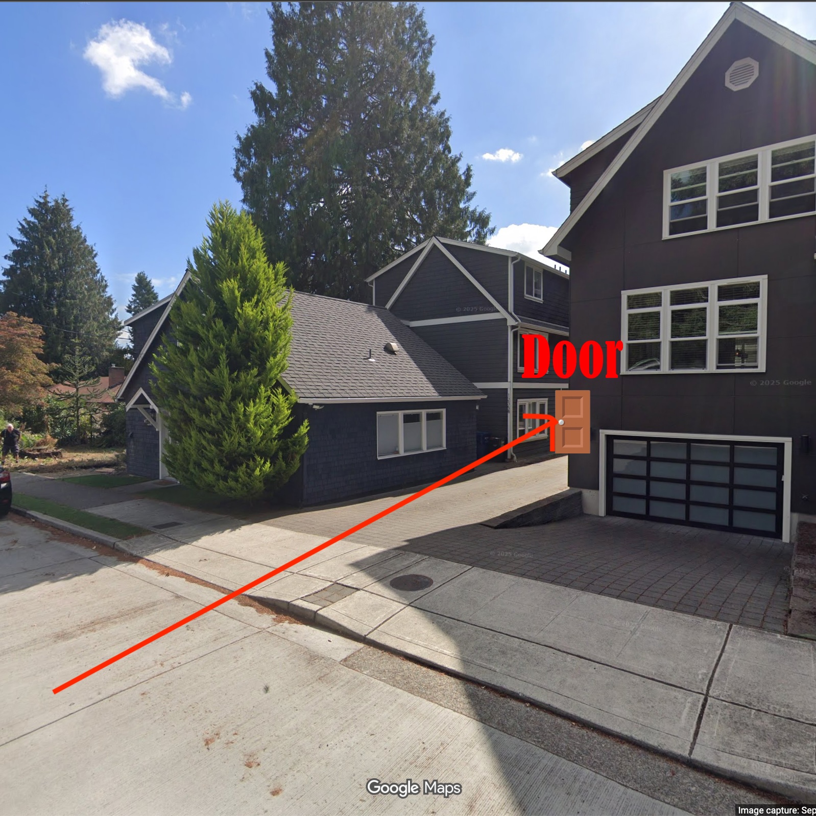 How to find the correct door from the street